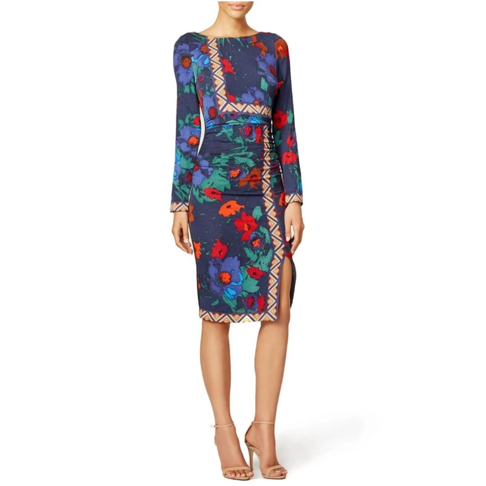 Tracy Reese Floral Key mini Dress silk size 4